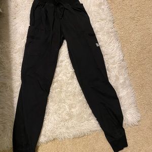 XXS black jogger scrubs (x2)